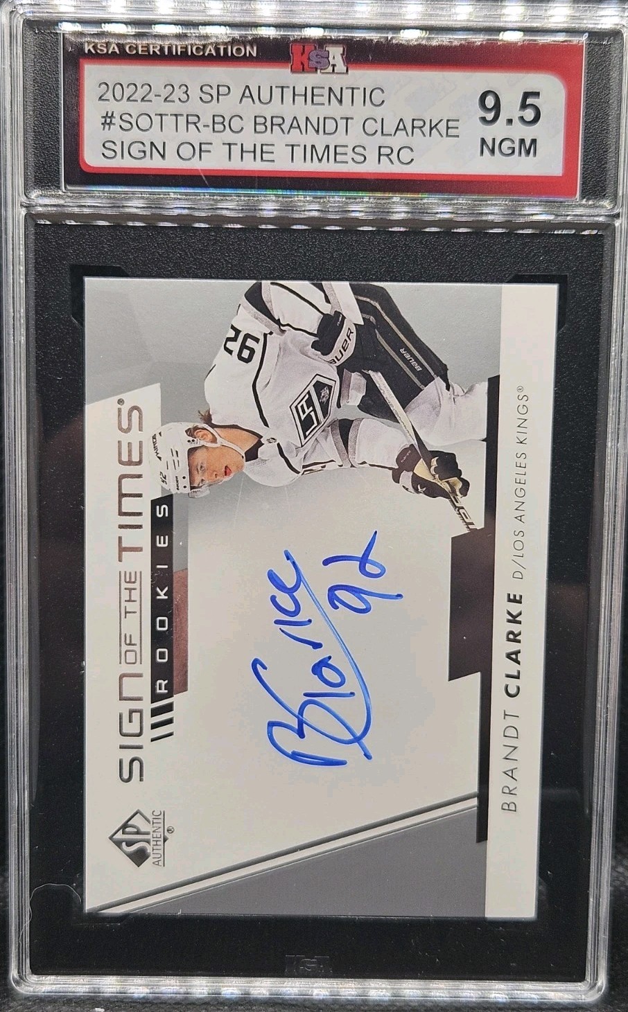 22-23 SP Authentic Brandt Clarke Sign Of The Times Auto Rookie 🚨🚨 KSA 9.5 NGM