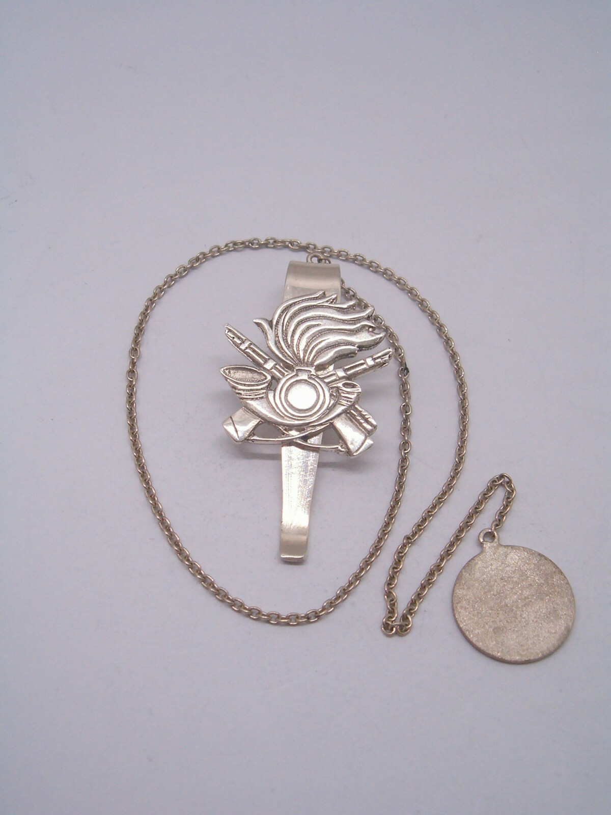 925 Silver Bookmark With BERSAGLIERI Emblem - Book Page Marker Symbol