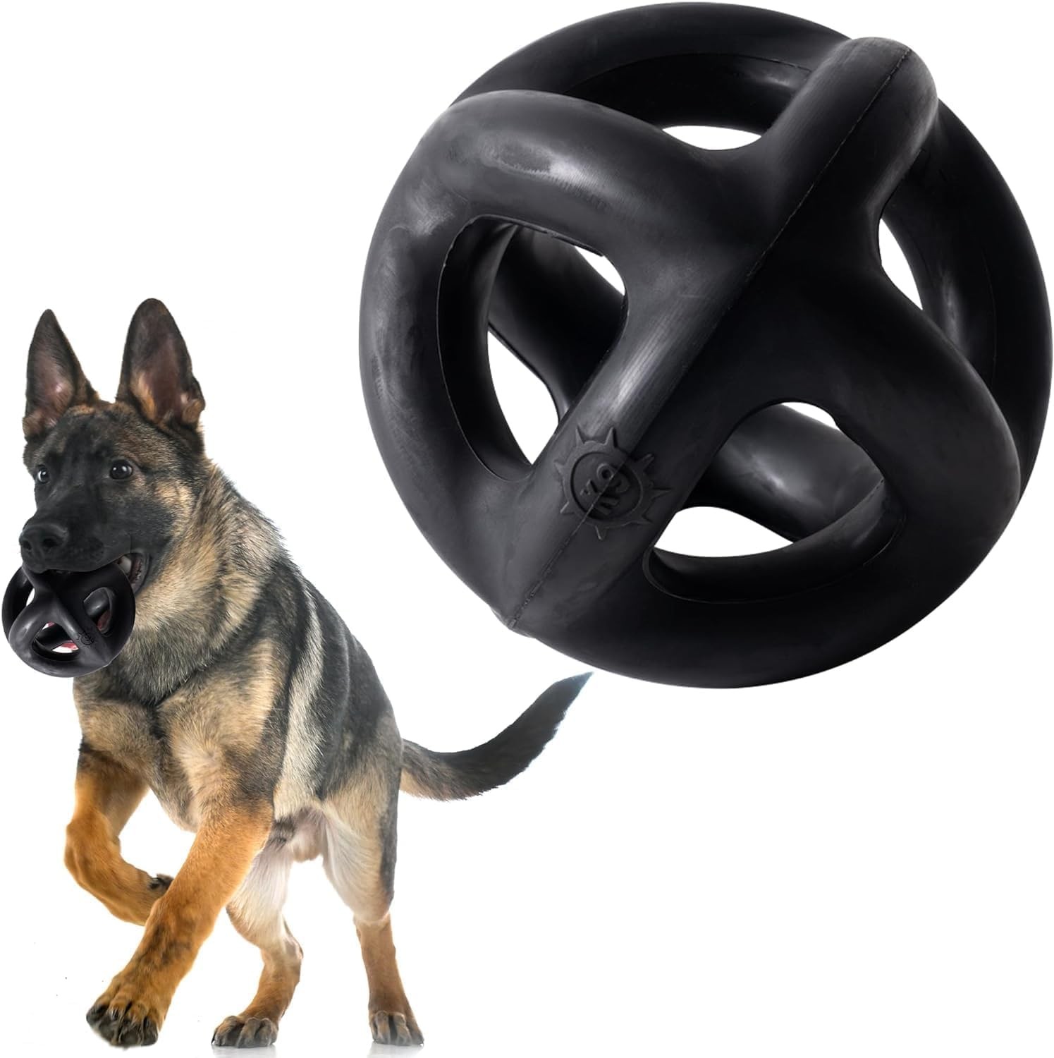Monster K9 Indestructible Dog Ball – Lifetime Replacemnet - Durable Dog Toy for