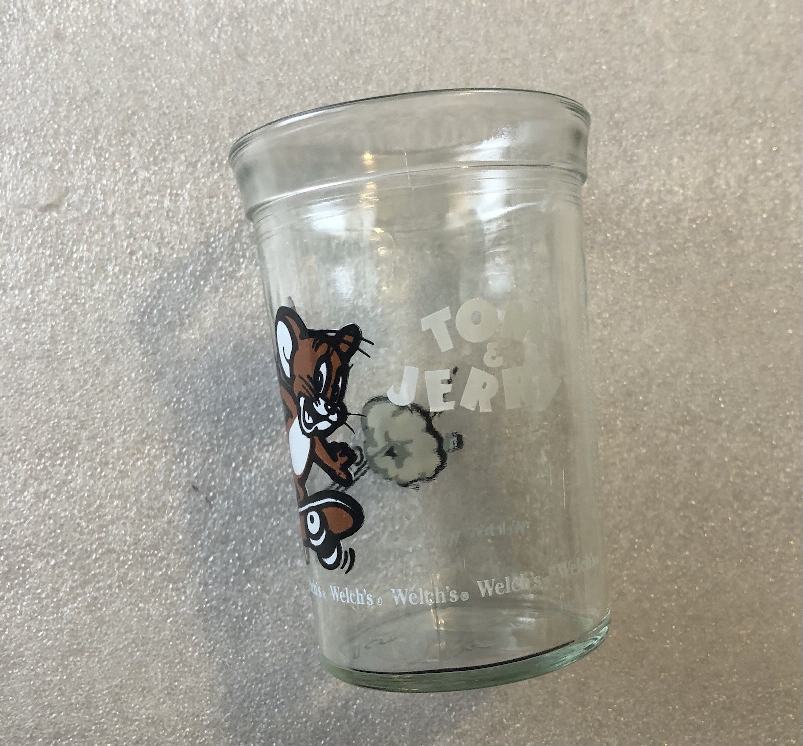 Vintage 1990’s Tom & Jerry Cartoon Juice Glass GS50C23