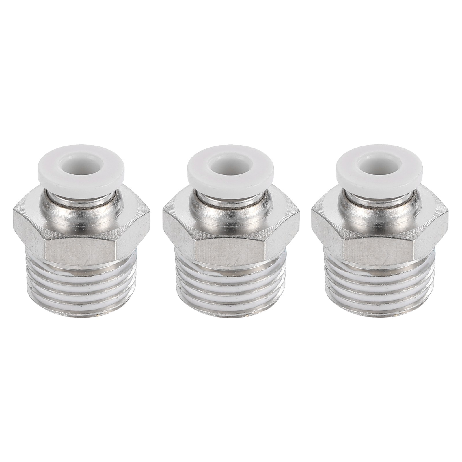 3Pcs Pneumatic Fitting, 4mm Tube OD x 1/4" PT Push to Connect Pneumatic Fitting