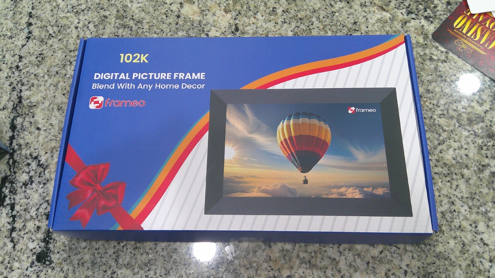 Frameo 10.1" WiFi Digital Picture Frame 1280x800 HD Photo B-102K Touch Screen