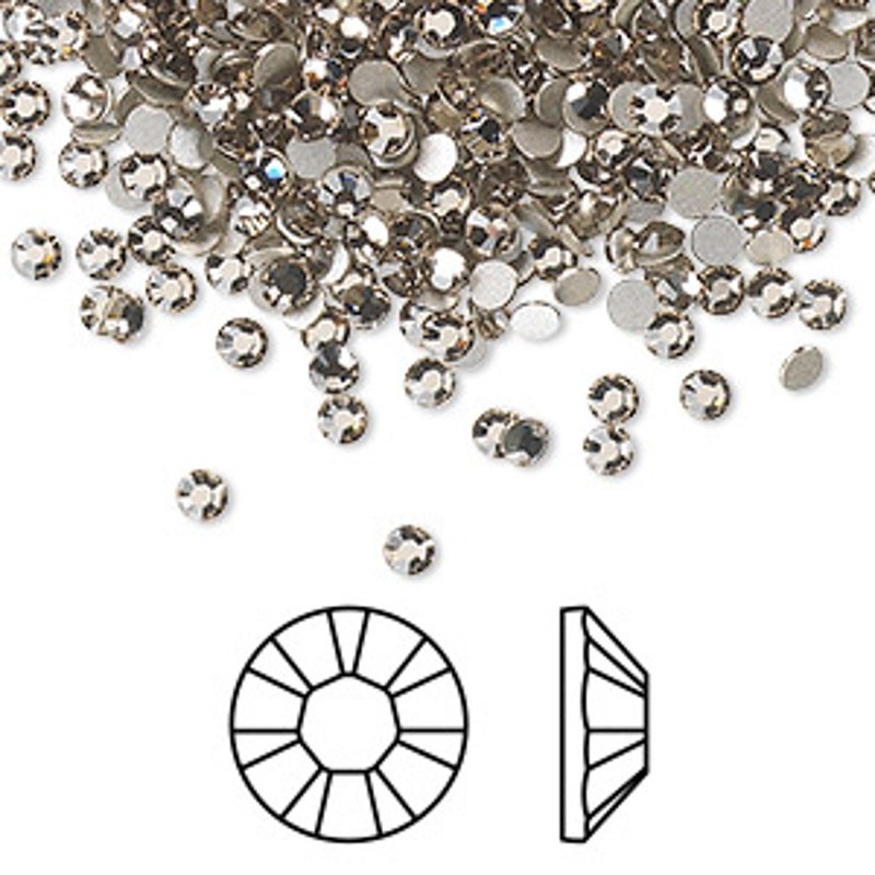 Swarovski Clear 2028 Xilion Rose SS30 Flatback Hotfix Crystals Discontinued