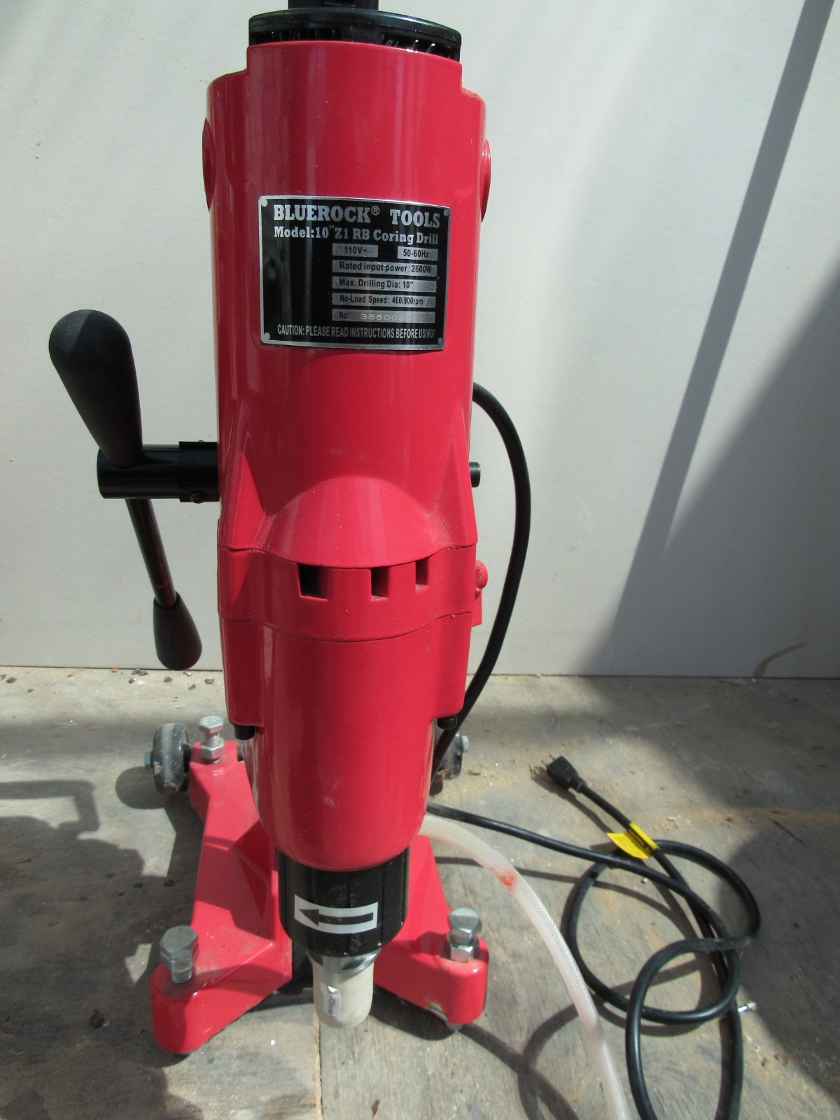 Blue Rock Electric Core Drill - up to 10" capacity   Excellent Condition.  