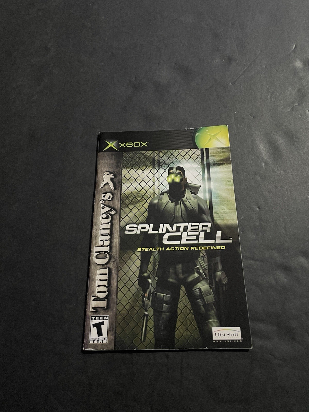 splinter cell xbox Manual Only