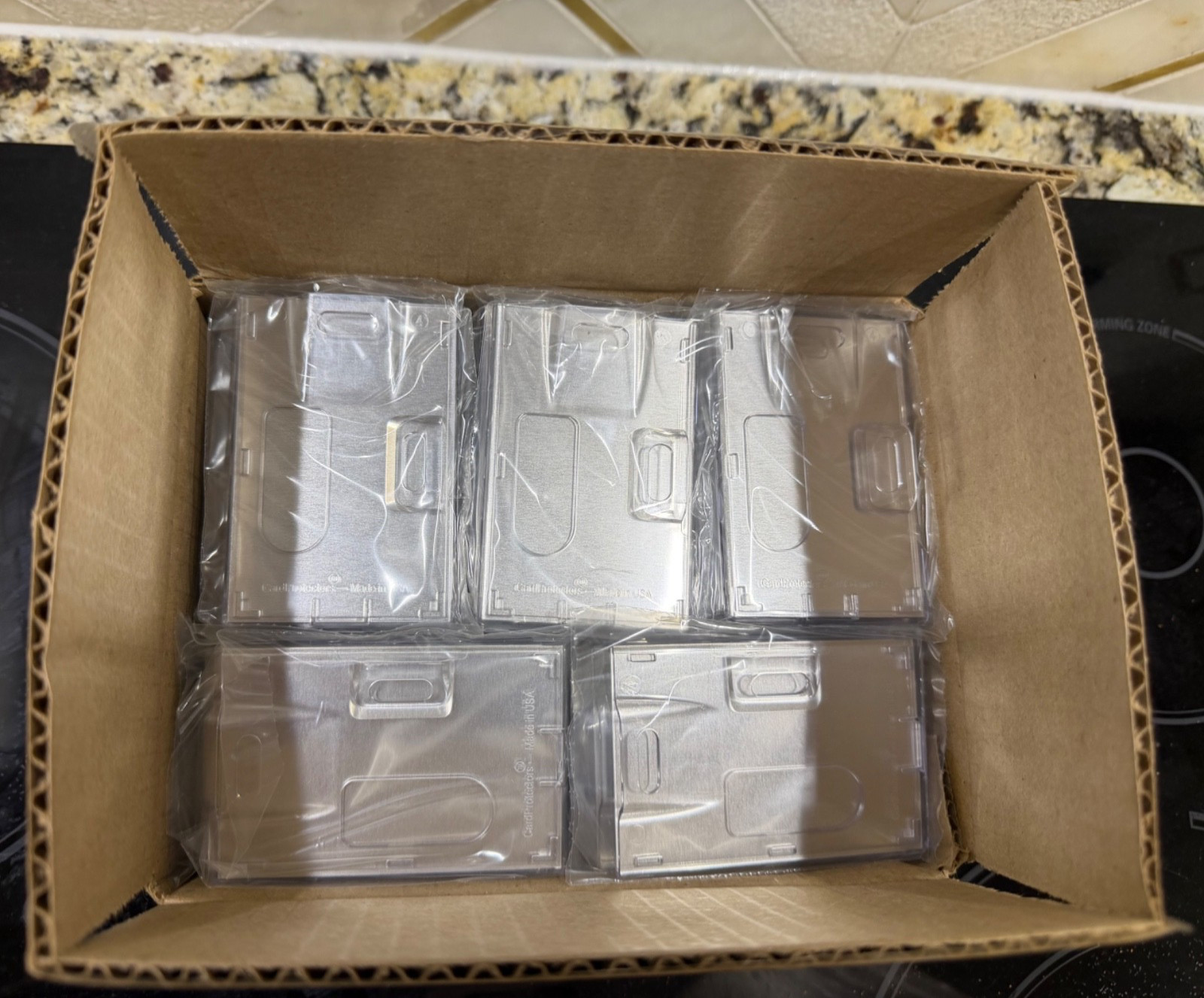 Qty 50 - FIPS Approved Clear Shielded 2-Card Rigid Smart Card Holder - 1840-5081