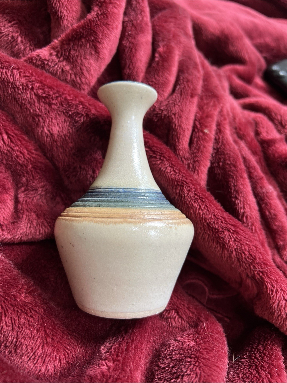 Vintage Mid-Century Modern Genie Pottery Vase Signed