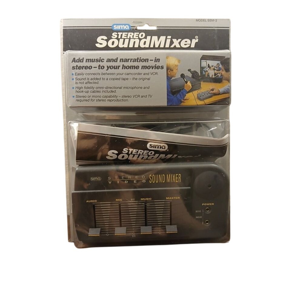 New Factory Sealed SIMA Video Sound Mixer Video Tape Audio Mixer Model SSM #621