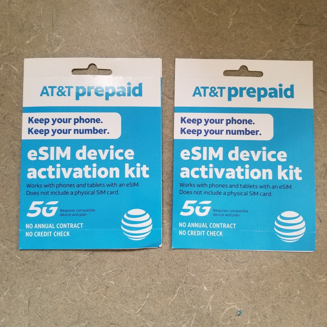 ATT AT&T prepaid eSIM card activation kit. Brand new in unopened package