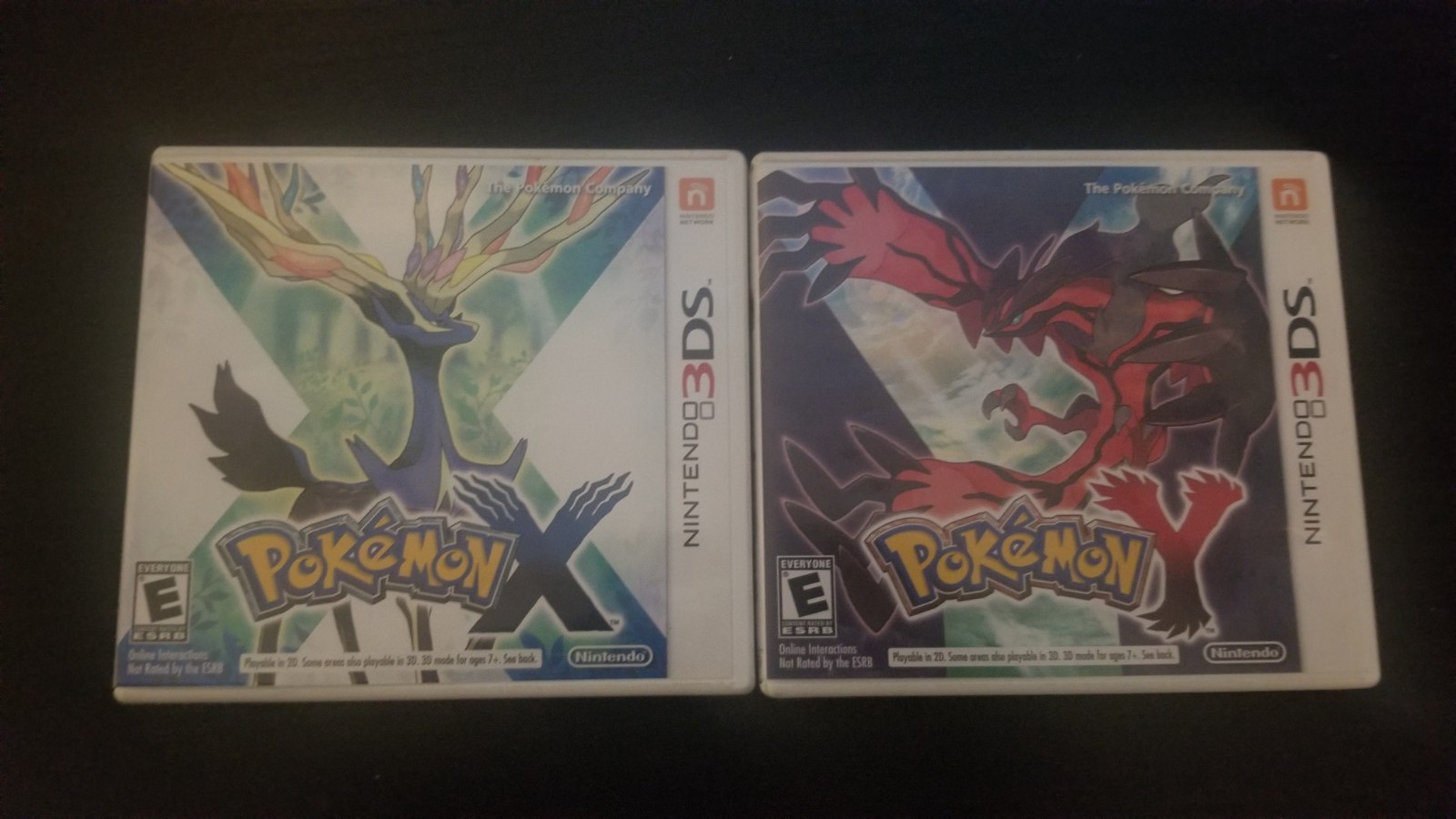 *NO GAME INCLUDED! CASES ONLY!* Pokemon X and Y 3DS game Cases