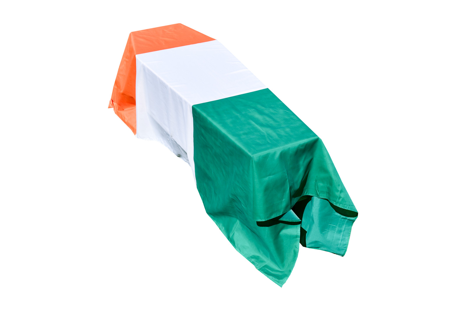 Ivory Coast Flag Coffin Drape - Quick Dispatch