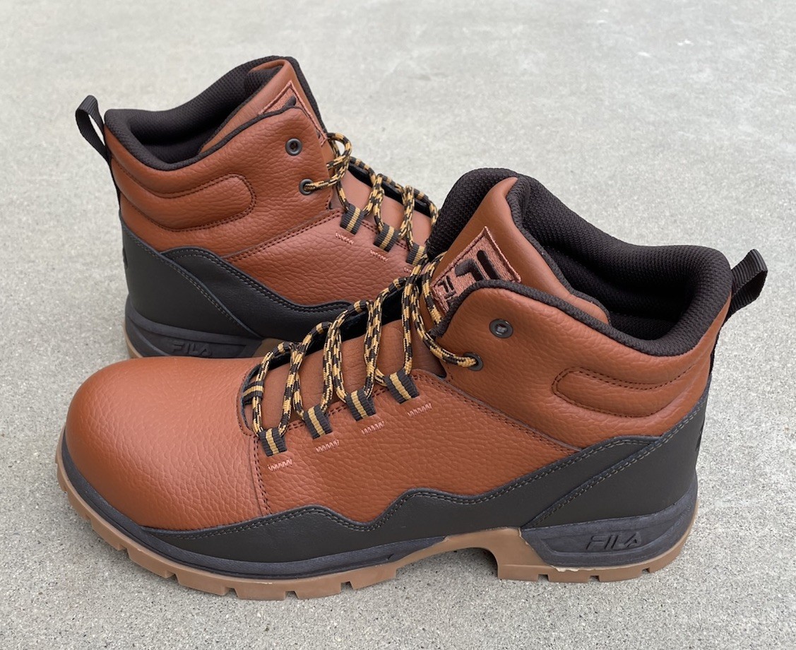 New Fila Derail Men’s Hiking Boots Size 12 Brown/Espresso