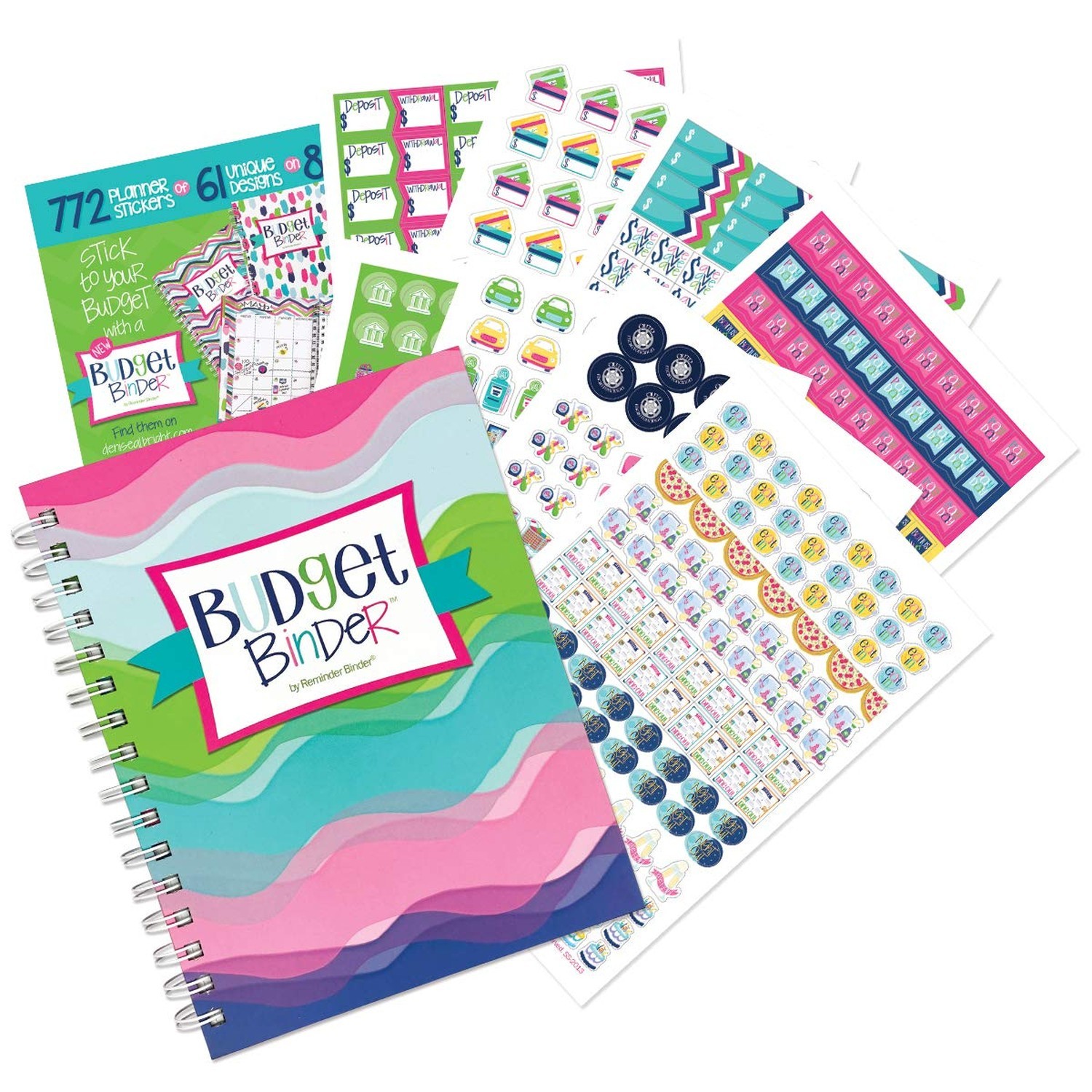 Budget Binder™ 12-Month Budget Planner + Sticker Set | Undated Monthly Bil