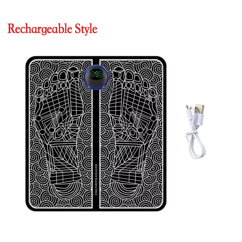 Remote EMS Foot Massager Pad Portable Electric Muscle Stimulation Massage Mat Im