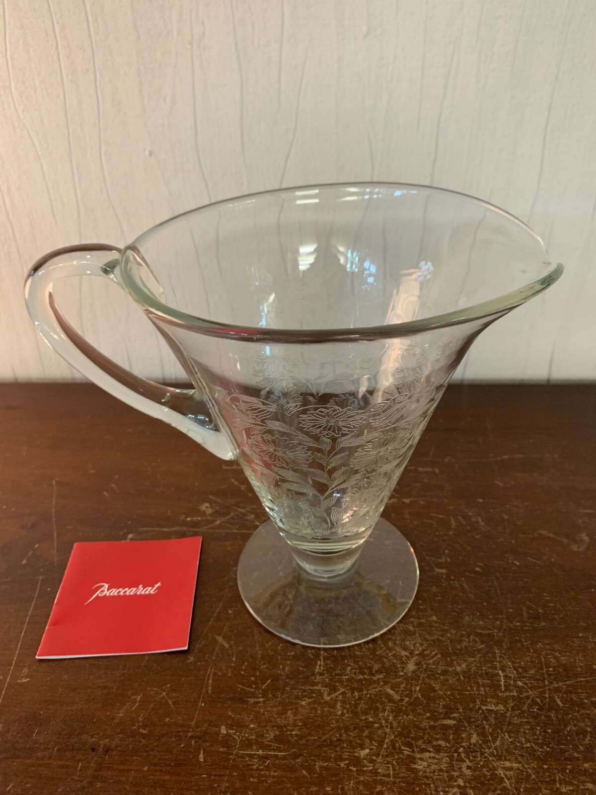 Water Jug Model Flower Bouquet In Baccarat Crystal