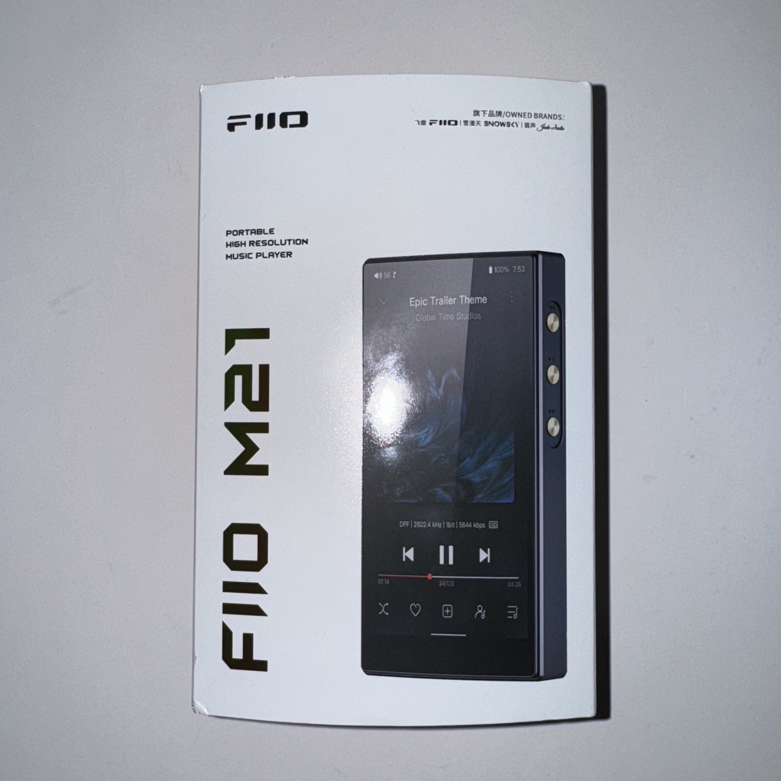 FiiO M21 Android 13 Portable Hi-Res Lossless Music Player - Dark Blue