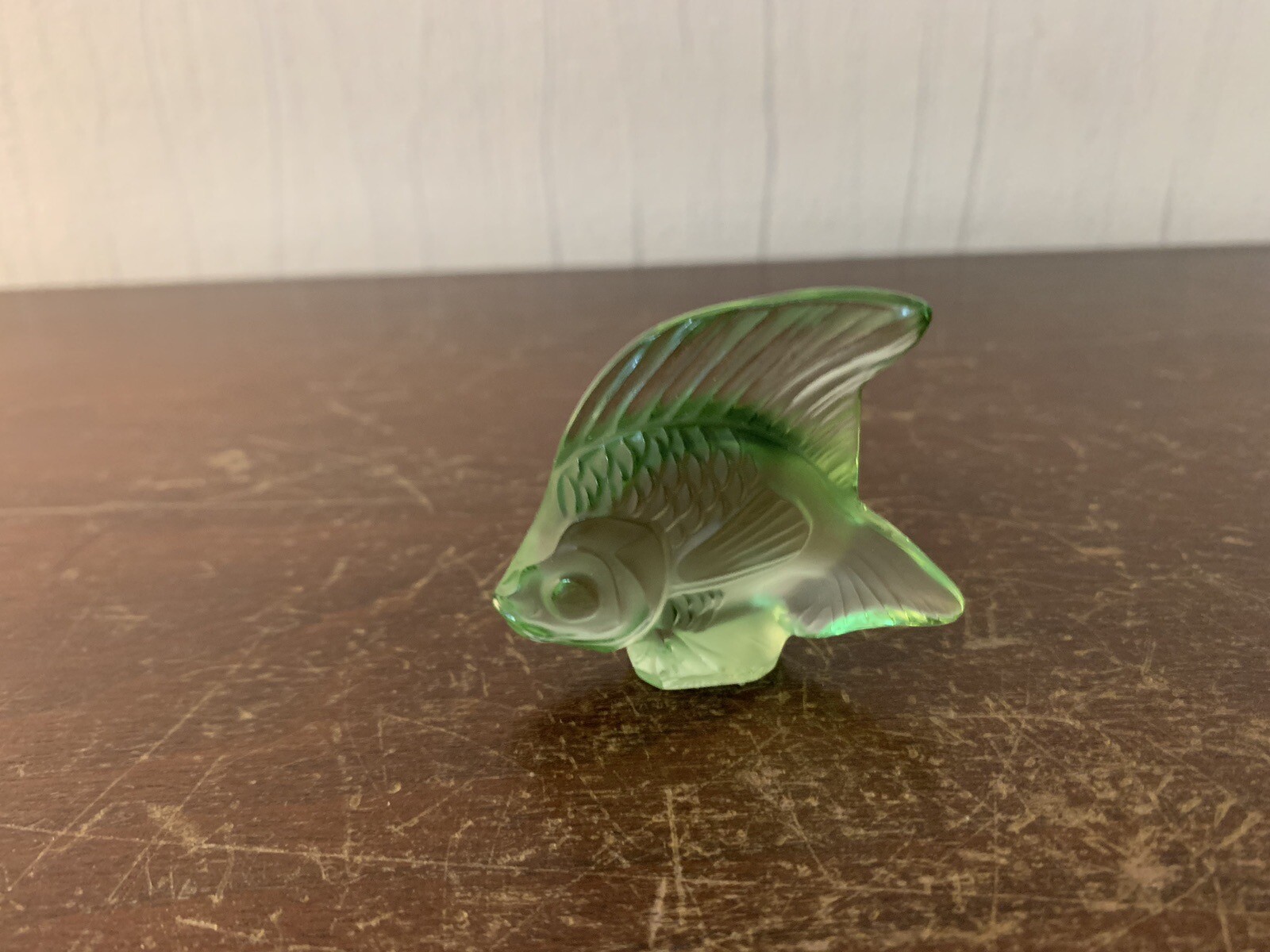 Green Apple Crystal Fish Lalique