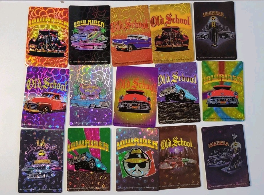 1997 RARE VINTAGE LOWRIDER PARK AVE PUBLISHING VENDING MACHINE STICKER LOT OF 15