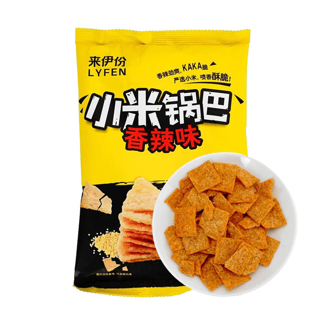 yifen Millet Rice Crust Snacks Spicy Flavor 2.75 oz