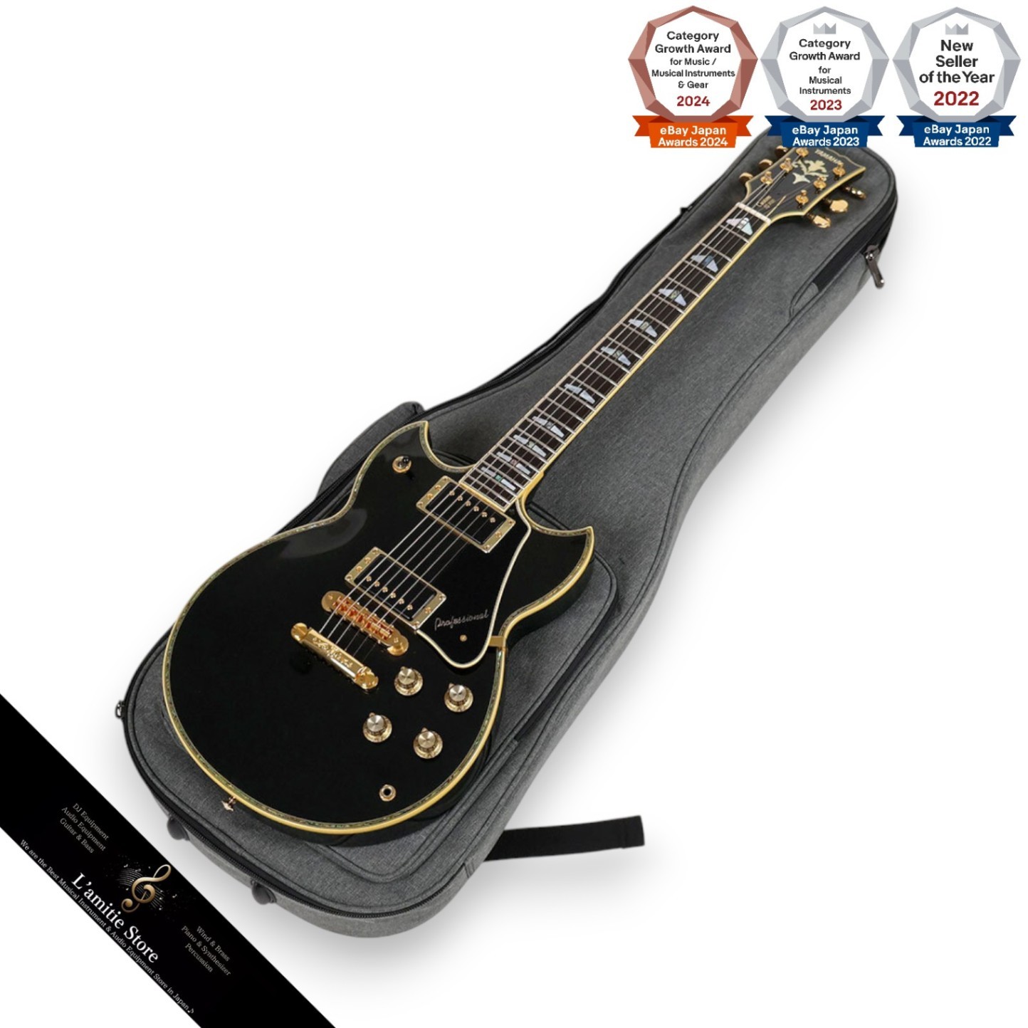 Yamaha SG3000 Electric Guitar Black Metallic 2001 Excellent Cond