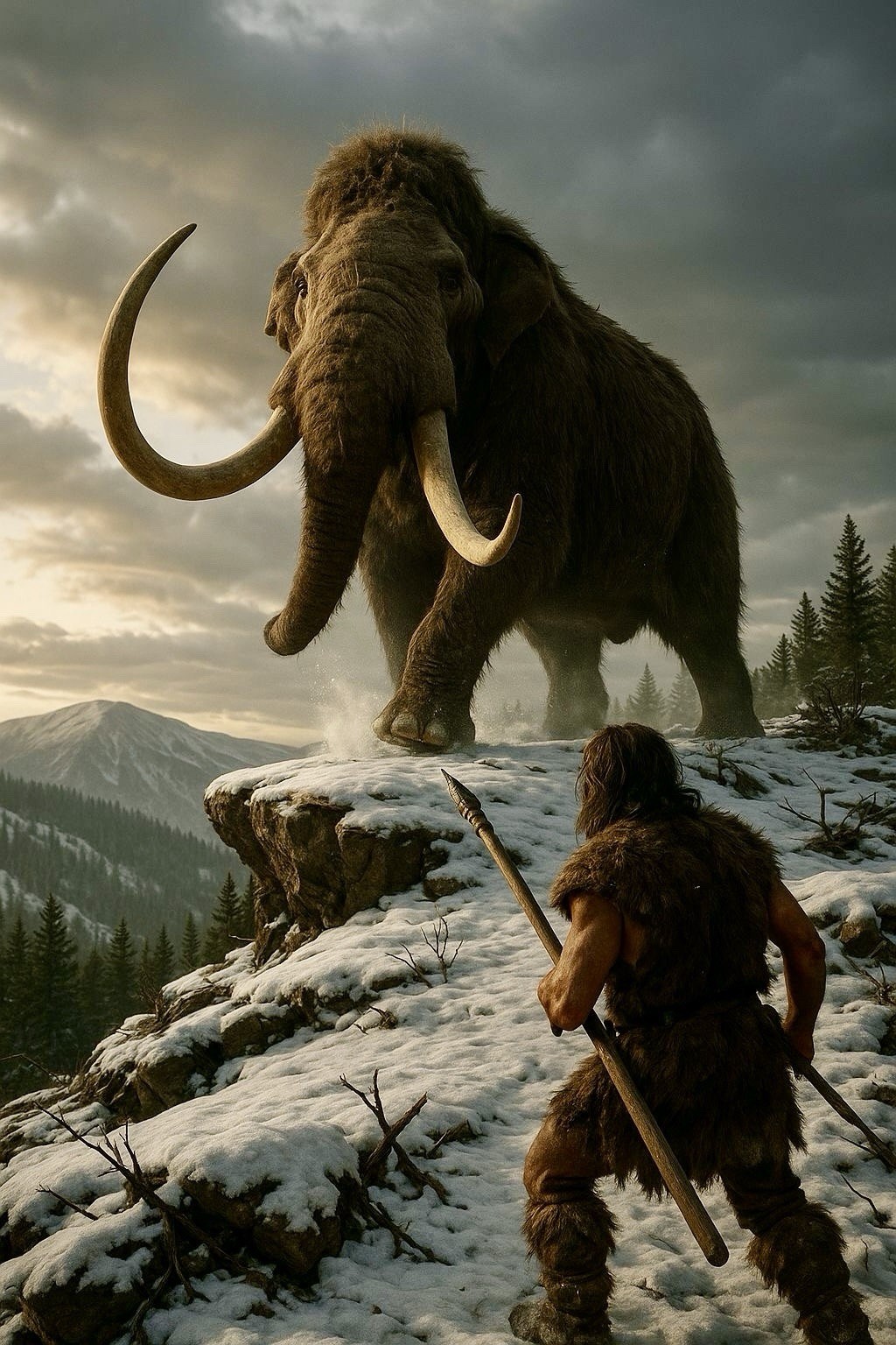 * MAMMOTH * Ancient Wildlife Artwork Poster, Multiple sized Poster / Prints