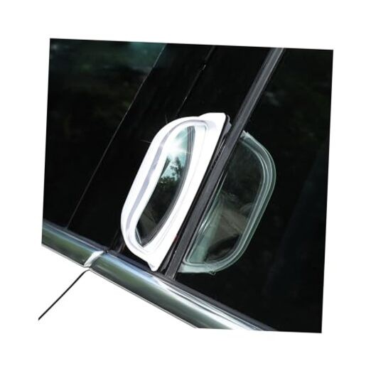  2 PCS Back Passenger Rear View Mirror, Adjustable Wide Angle Blind Spot White