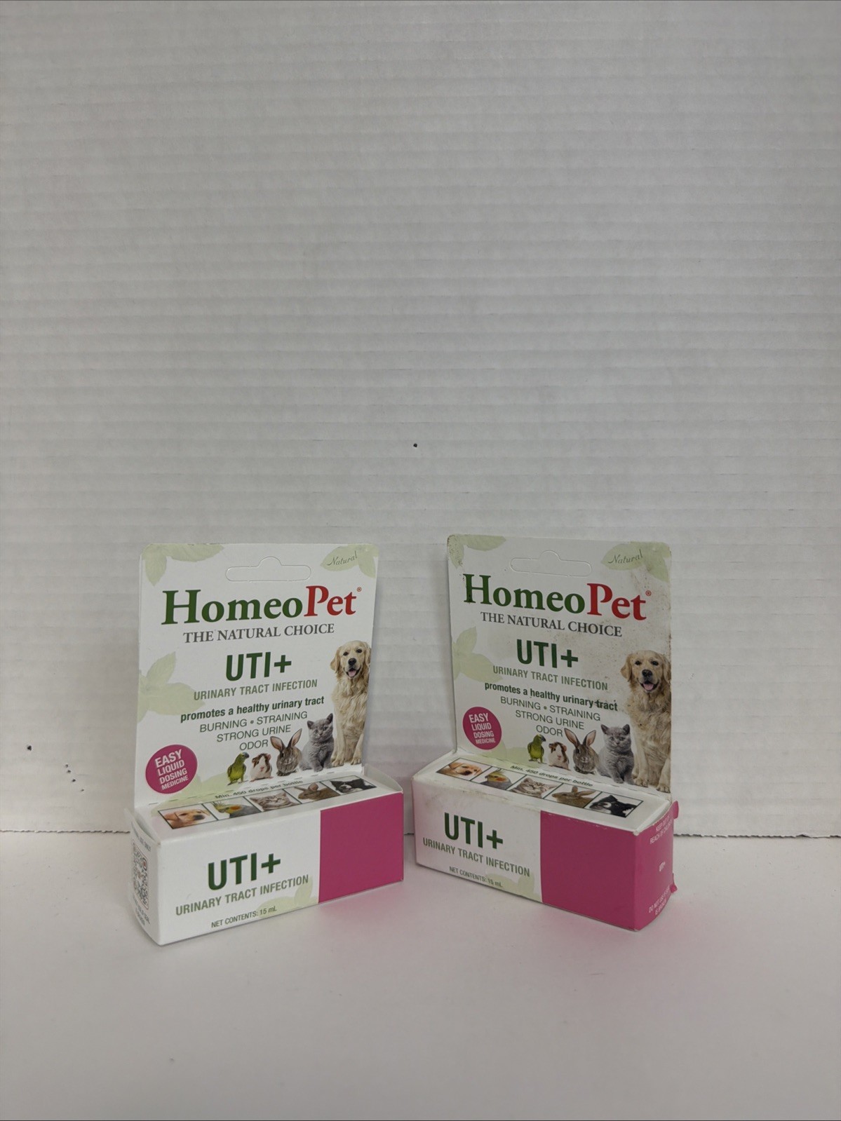 HomeoPet Uti Urinary Track Infection 15 mL Natural Pet Relief New 2 Packs
