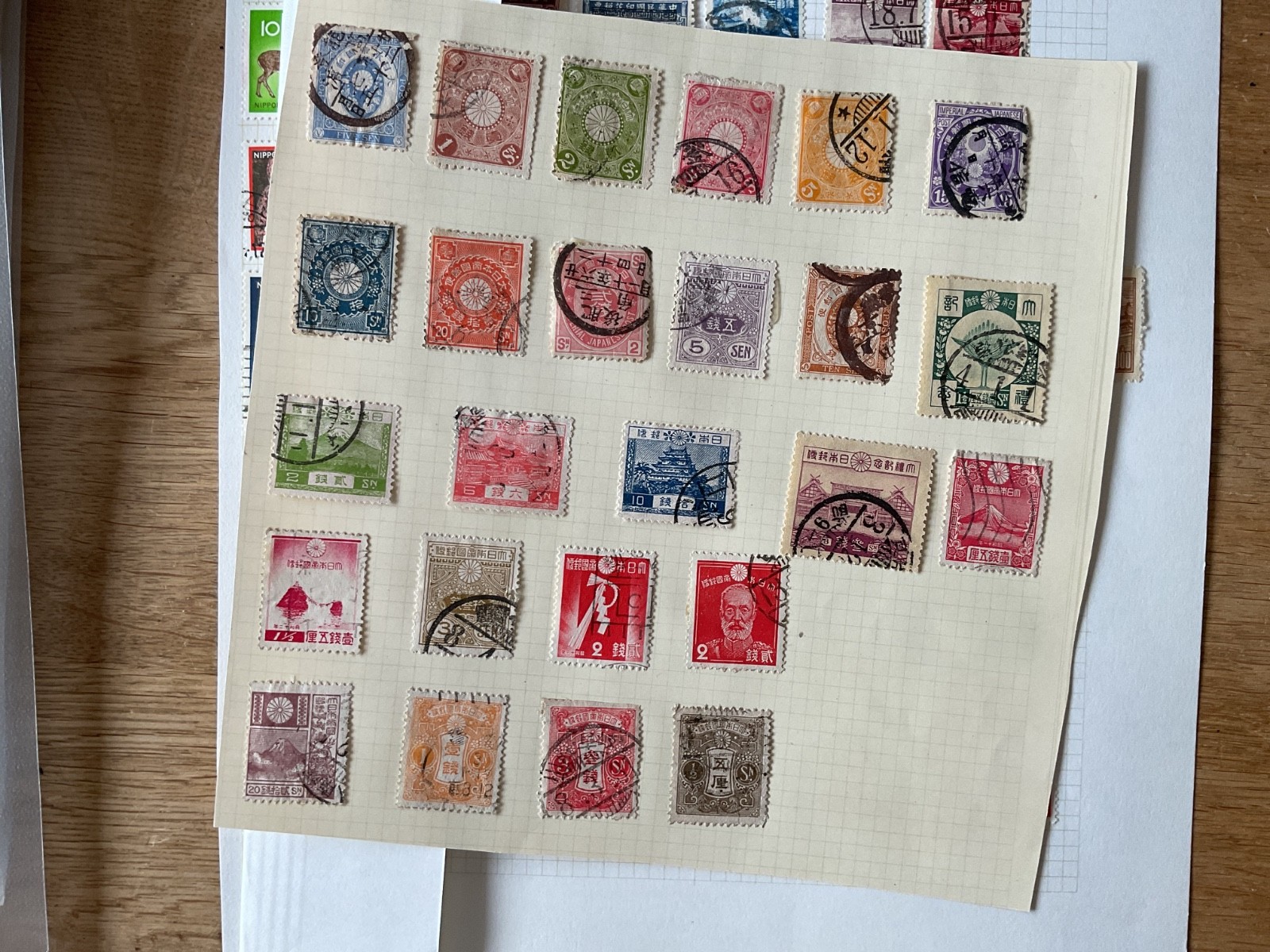 Japan mostly stamps on 4 pages B3199