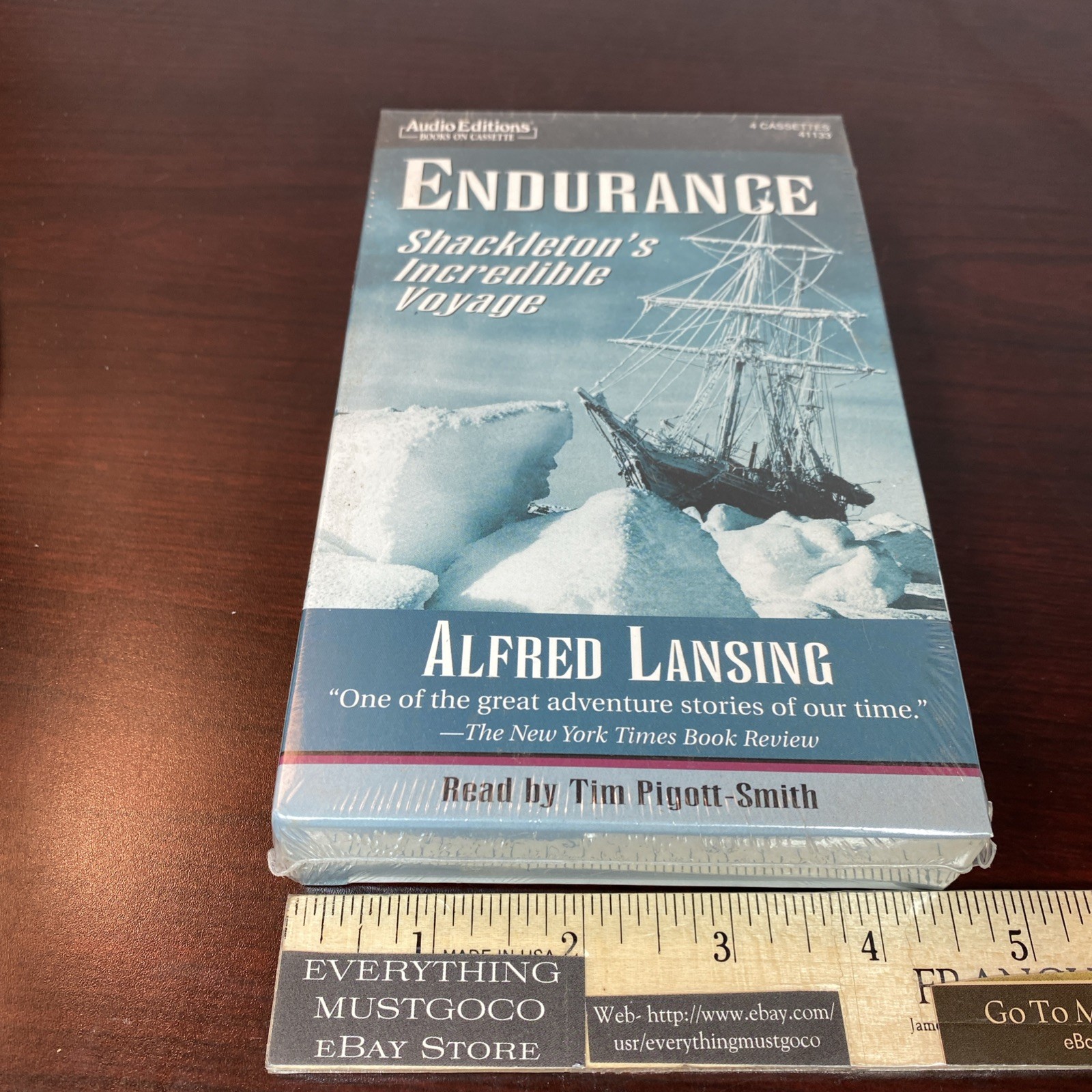 ENDURANCE: Shackleton's Incredible Journey Alfred Lansing Audio Book 2000 SEALED