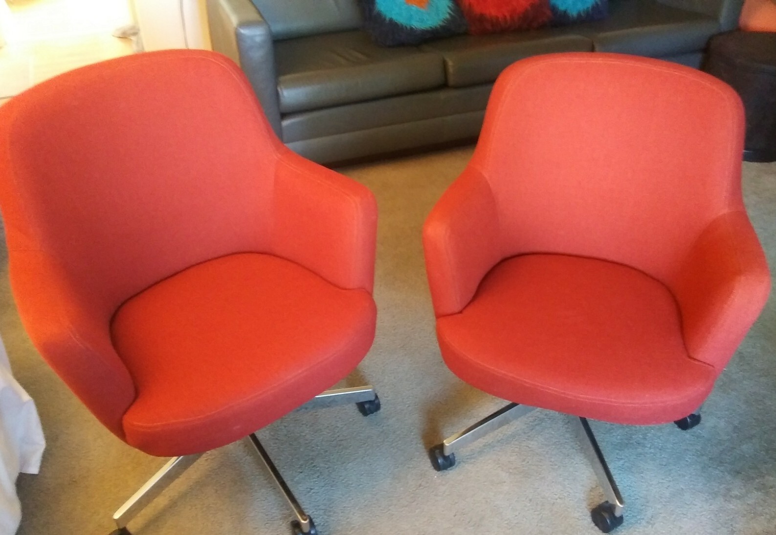 Mid Century Modern Chair by Jack Cartwright like Herman Miller Milo Baughman EC