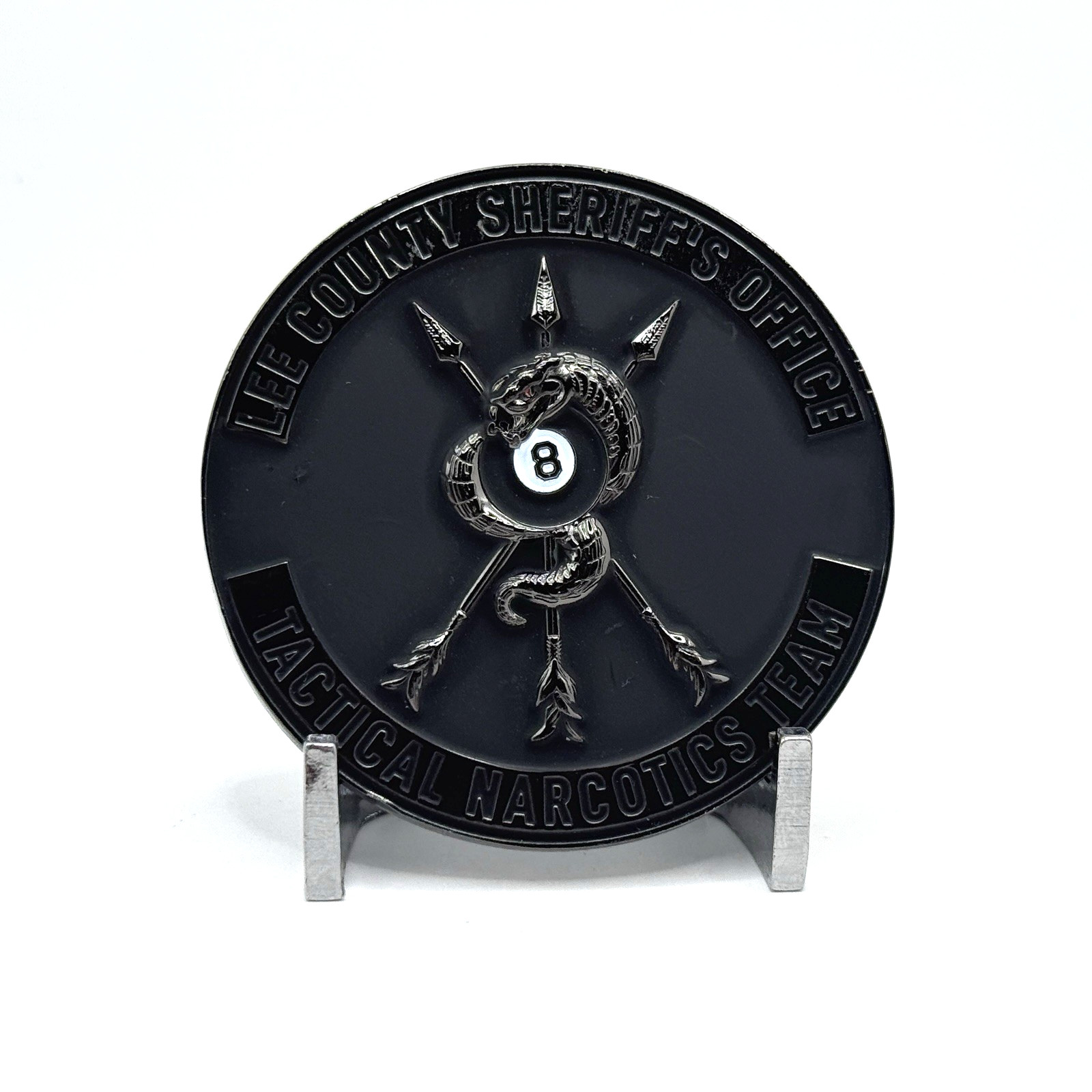 CHALLENGE COIN - Lee County Florida Sheriff's Tactical Narcotics Team 8-Ball