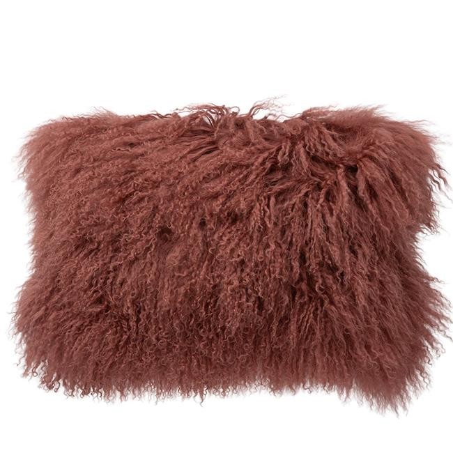 BS Trading H-TIB-35-L20 12 x 20 in. No.35 Tibetan Lumbar Pillow Dusty Rose