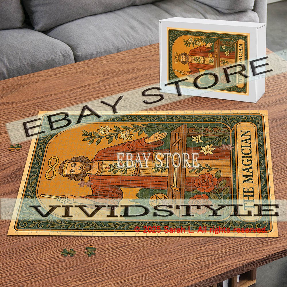 The Magician Tarot Card aesthetic magical 500pc jigsaw puzzle 15X20.5 in