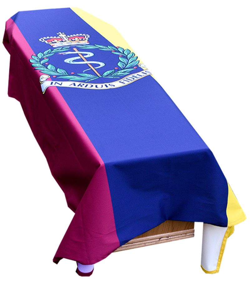 Army Medical Corps Coffin Drape Flag - Premium Quality and Made in the UK