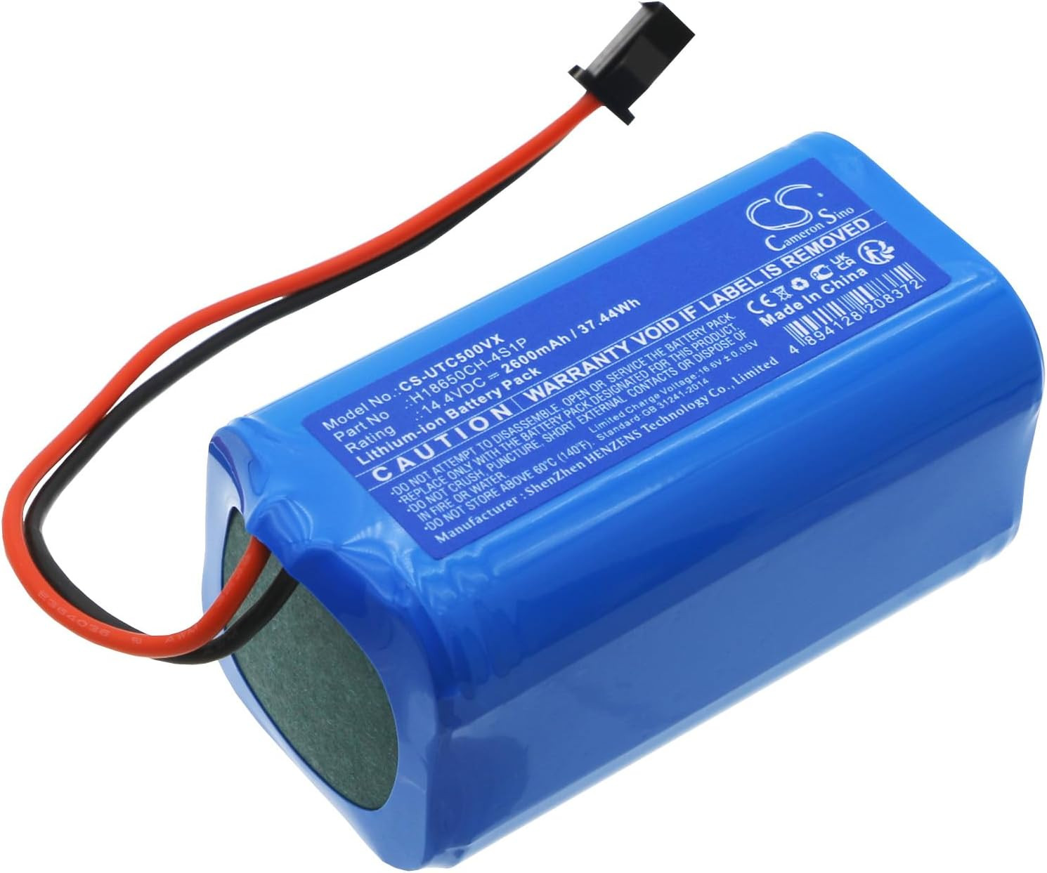 2600Mah / 37.44Wh Replacement Battery for Ultenic D10, D5S, D5S Pro, T10 Elite, 