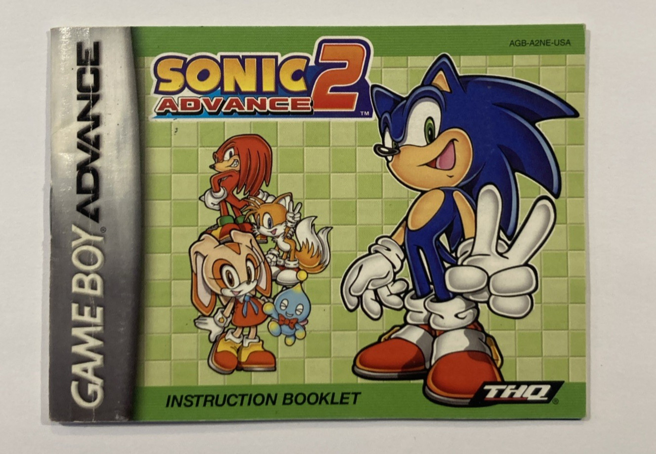 Sonic Advance 2 Nintendo GBA (Manual Only)