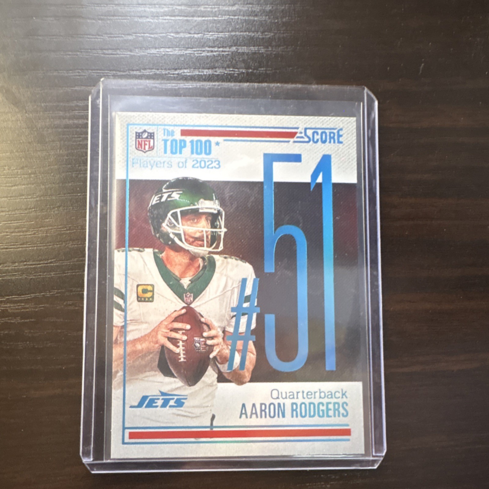 2024 Panini Score Top 100 Insert Aaron Rodgers #51 New York Jets NFL Football