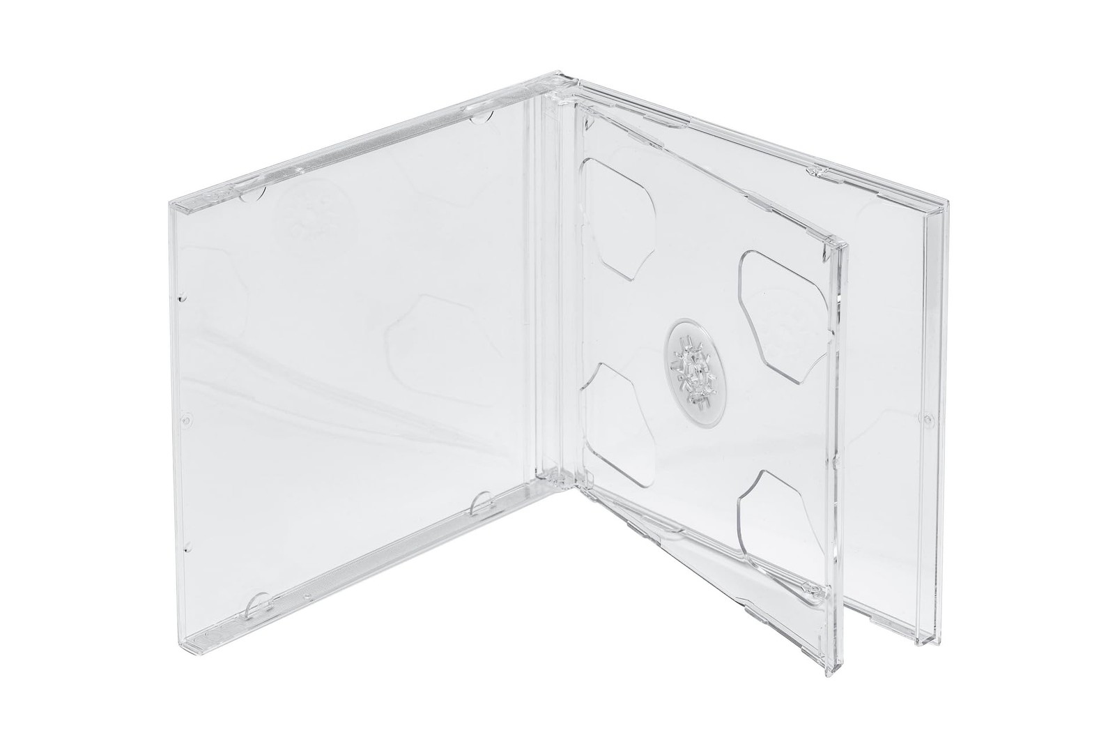 10 STANDARD Clear Double CD Jewel Case 1-Pack, 