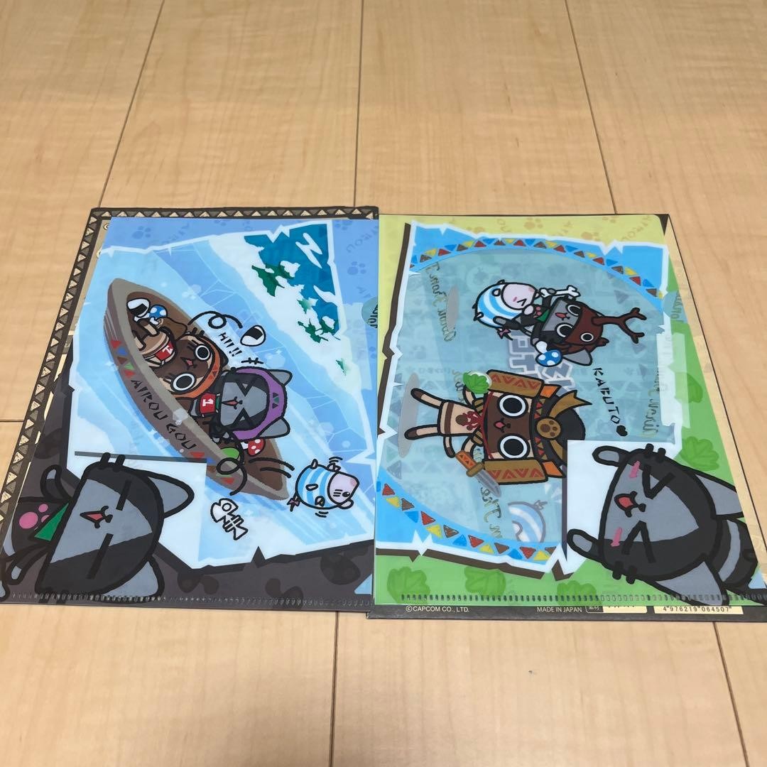 Monster Hunter A5 Clear File Set Airu Character Design