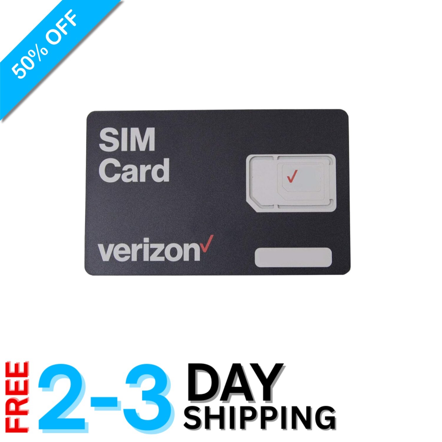 3-in-1 Verizon 4G LTE SIM Card - Nano, Micro & Standard Sizes for Easy Use