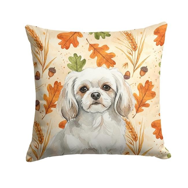Carolines Treasures WDK8043PW1414 14 x 14 in. White Tibetan Spaniel Heirloom ...