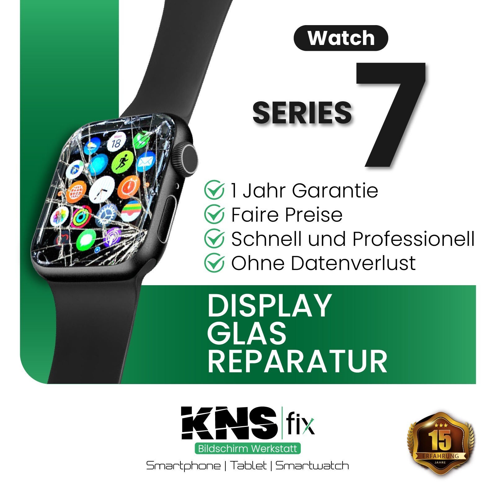 Apple Watch Serie 7 Display Front Glass Repair Exchange Eb 24 Hours