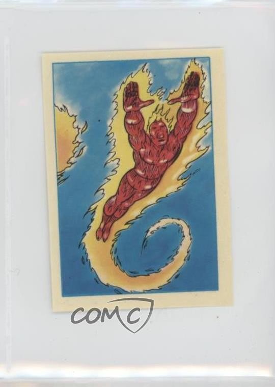 1984 Marvel Secret Wars Stickers Human Torch #17 1e67