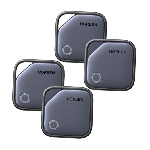 FineTrack Air Tracker Tags (iOS Only) - 4 Pack - 2-Year Replacement Battery