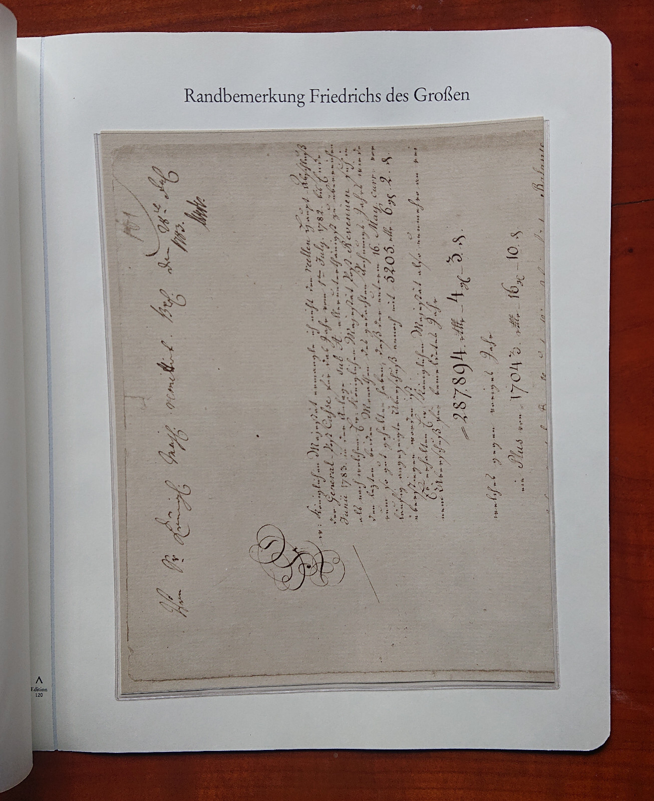 Vordruckblatt Randbemerkung Friedrich Des Sizes Prussian Post Reprint