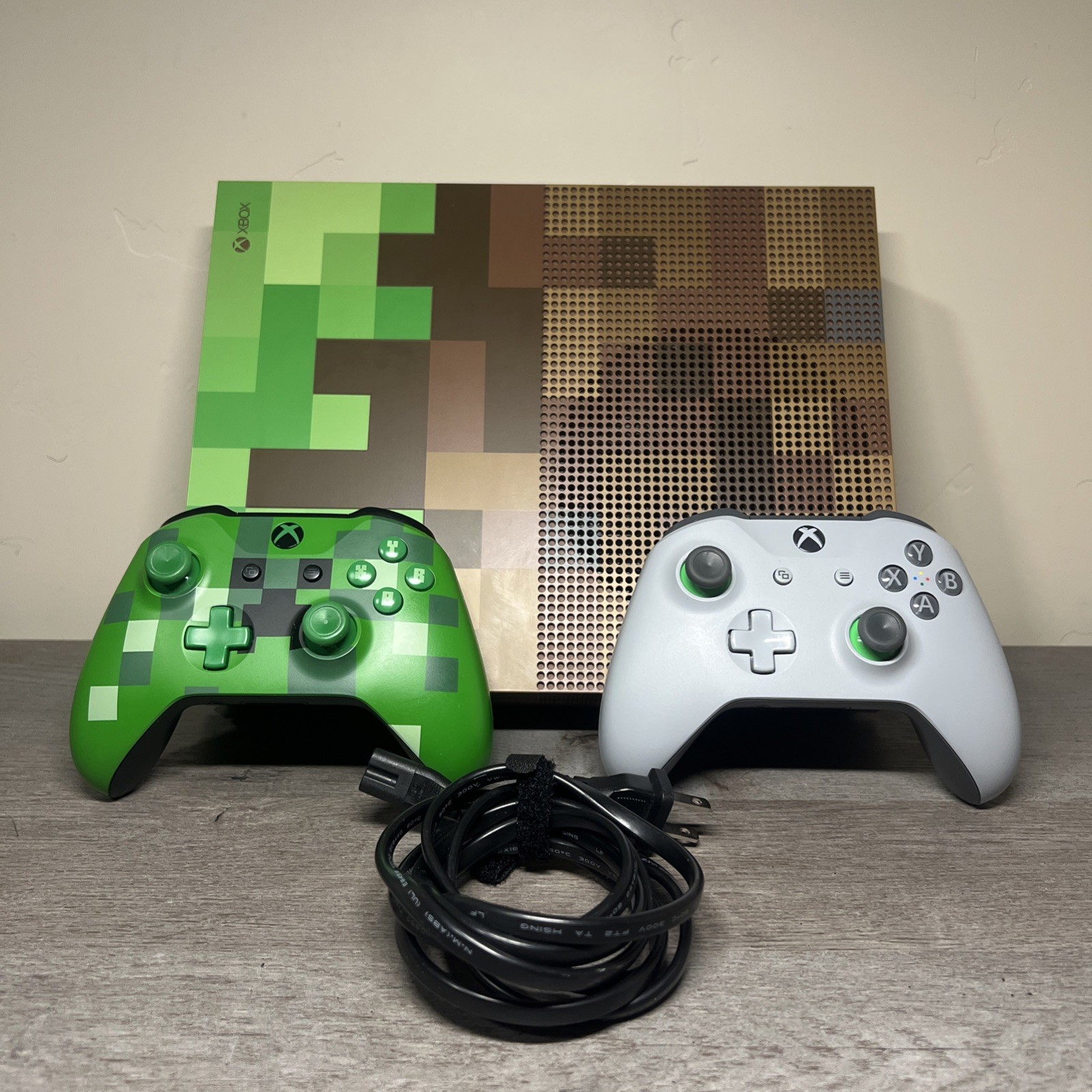 Microsoft Xbox One S 1TB Minecraft Limited Edition Console  - RARE