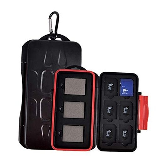 EIGHTEENPCTGREY Photo CFexpress Card Case, Water Resistant, Impact Resistant, 