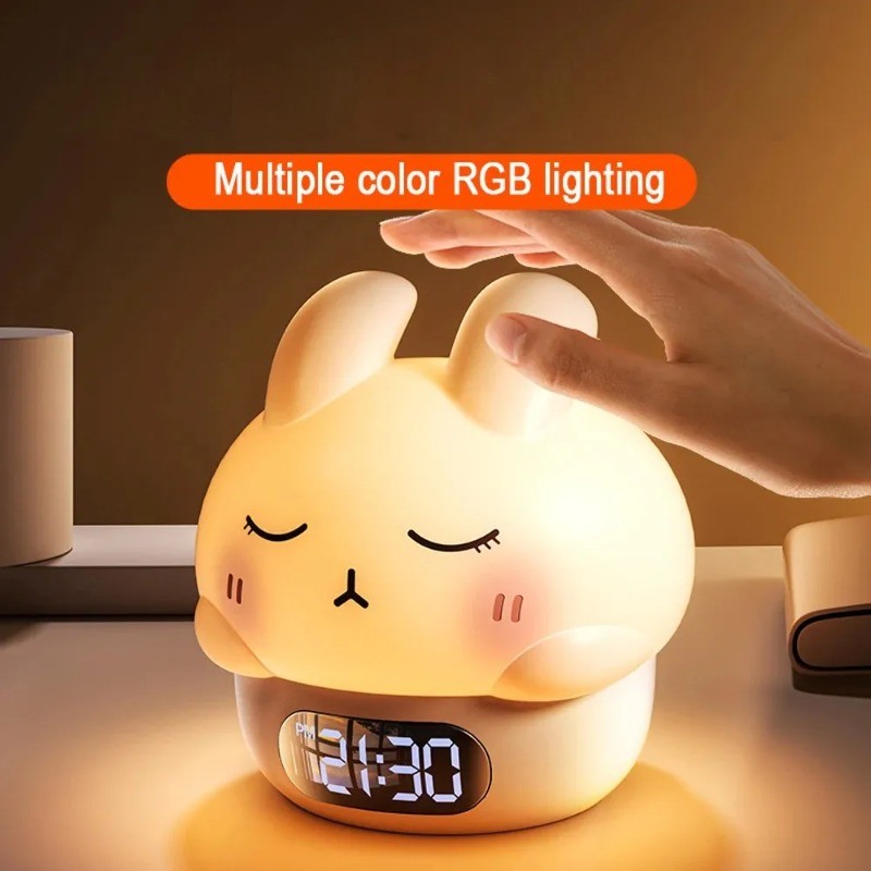 Cute Duck Shaped Silicone Lamp with USB Charging Adjustable Light Timer LED
