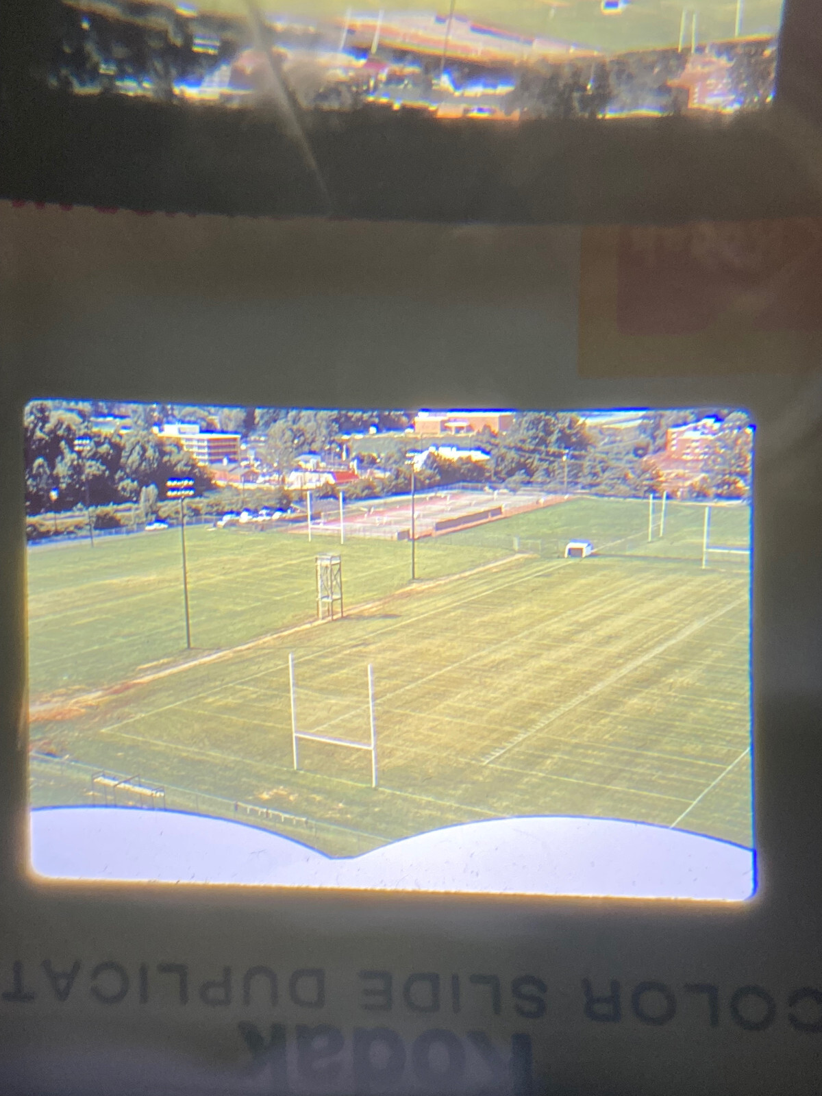 Vintage 1978 Photo Found 35mm University of Virginia Practice Fields Original