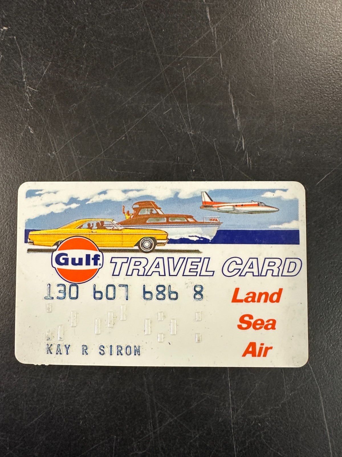 VINTAGE 🇺🇸 “ GULF “ GAS & OIL COMPANY GAS STATION CREDIT CARD 